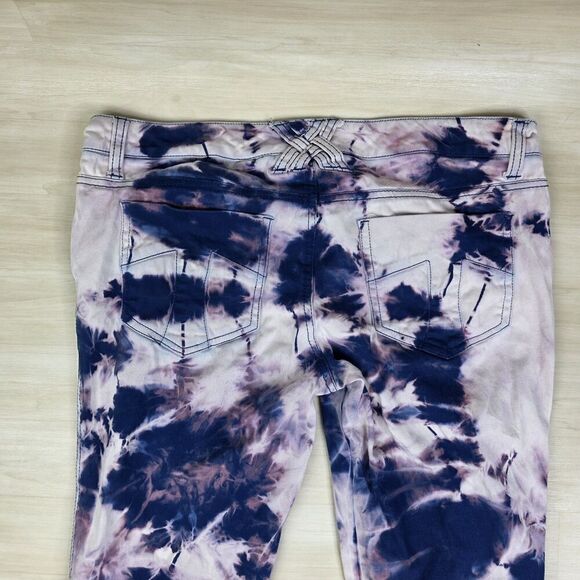 Tripp NYC Jeans Tie Dye Pants Punk Rocker Y2K Goth Slim Leg Size 32 / 15 - Picture 8 of 8
